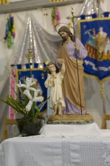 Imagen religiosa   en la falla maestro rodrigo de valencia