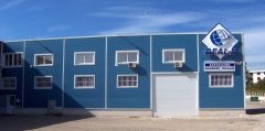 Fachada de oficinas y exposicion