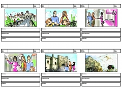 Proyectos audiovisuales, ejemplo de storyboard