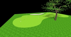 Diseno y construccion de putting green con cesped artificial