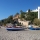 Vista de la playa de Burriana con el hotel al fondo