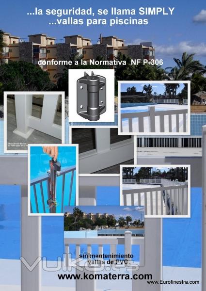 Vallas de Seguridad Piscinas Conforme a NF P90 - 306