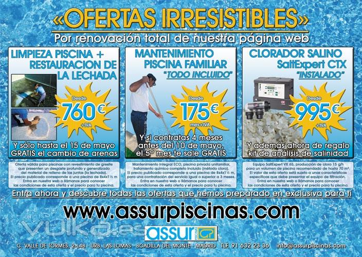 Assur Piscinas - Ofertas Increibles en www.assurpiscinas.com