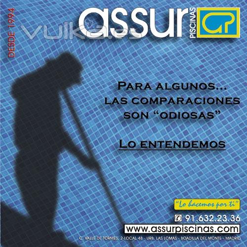 Assur Piscinas - Para algunos las comparaciones son odiosas. Lo entendemos