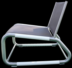 Muebles de exterior: skychair analogo a la tumbona skylounger silla de jardin - terraza en acero inoxidable, tubos