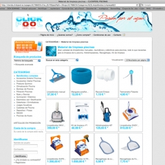 Web + tienda online disenada para clickpool piscinas