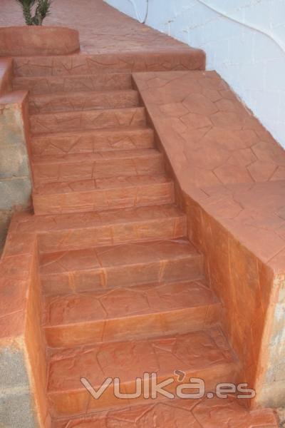 Rehabilitacin de escaleras con morteros impresos