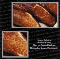 Lomos roscal o fibrán Ibéricos Arturo Sanchez e Hijos SL