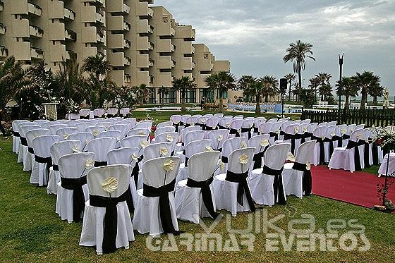 Sillas para ceremonia de boda