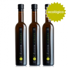 Pack de 3 botellas de aceite de oliva virgen extra ecológico Oleum Viride