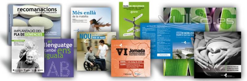Diseo de folletos catalogos flyers Barcelona