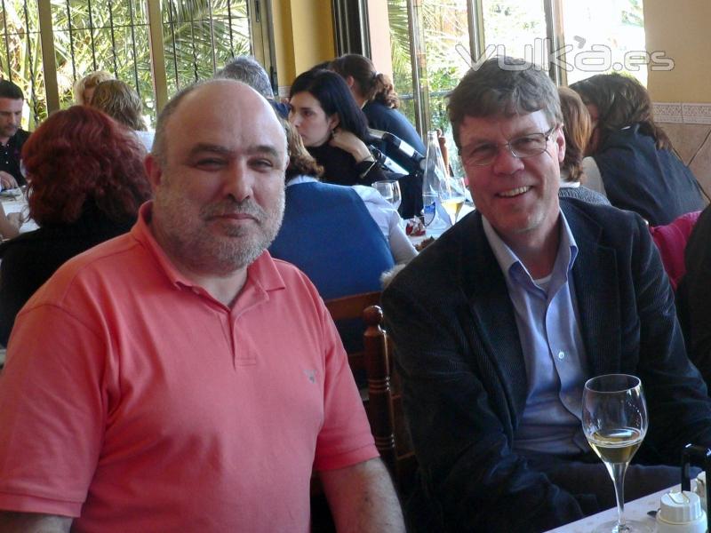 Karl Mller (derecha), inventor de Joya y MBT, con Javier Bustamante, director de and&o.