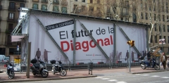 Pabelln en Paseo de Gracia, Barcelona. Estructura Superslim de RMD Kwikform.