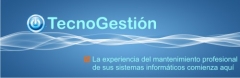 Nueva campaña web de TecnoGestión para mantenimiento empresarial.