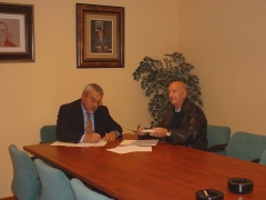 Firma protocolo presidente de atave (orense) y nuestro director de tempu