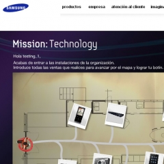 Samsung mission: technology : http://www.reactionmedia.es/app/ficha/18