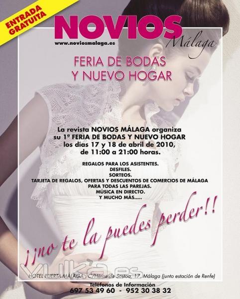 FERIA DE BODAS EN MALAGA, NOVIOS MALAGA Y NUEVO HOGAR