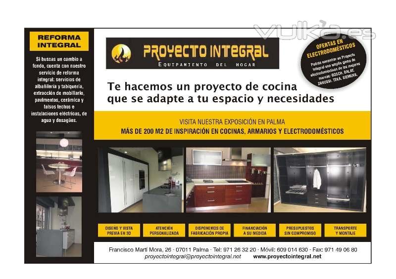 PROYECTO INTEGRAL EQUIPAMIENTO DE COCINAS