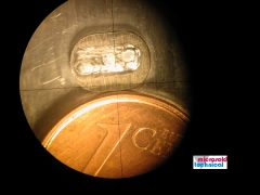 Muestra de microsoldadura laser en pieza matriz