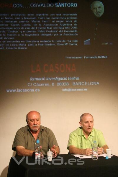 Ciclo conferencias UNA HORA CON... el actor Osvaldo Santoro