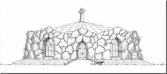 Casa unifamiliar en piedra: 250 m2. (totalmente ecolgica)