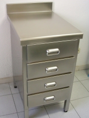 MESA DE TRABAJO EN ACERO INOXIDABLE