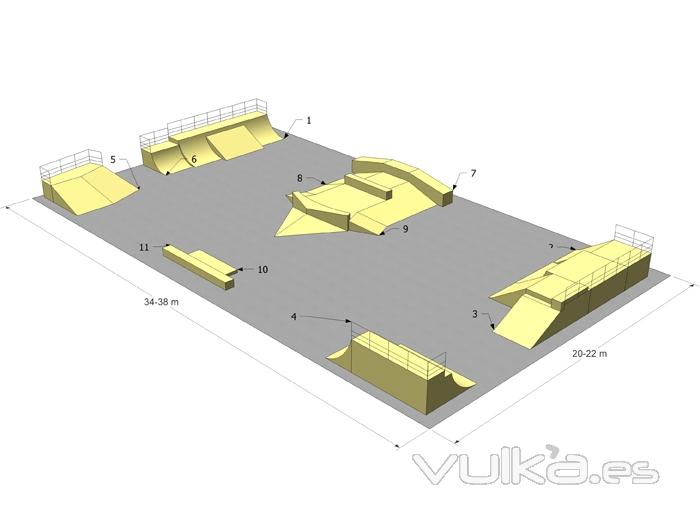 Pistas de skate de alta calidad, realizadas en hormign arquitectnico.