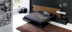 Coleccion styl en nogal y laca negra brillo