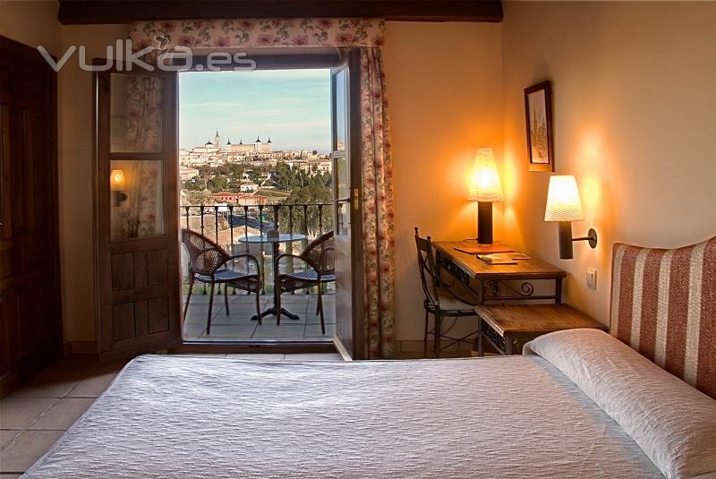 Habitaciones con vistas a la ciudad de Toledo