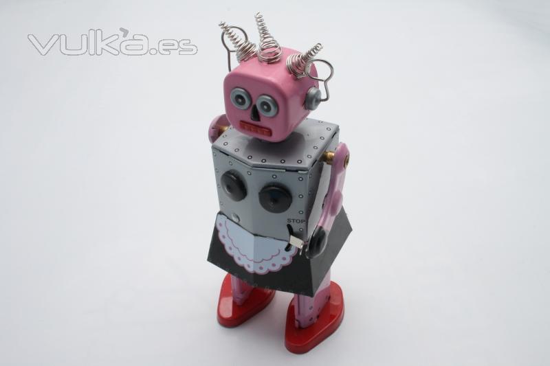 www.juguetedehojalata.com VENUS ROBOT (Robot de Hojalata con Mecanismo de Cuerda.14cms) www.juguetedehojalata.com