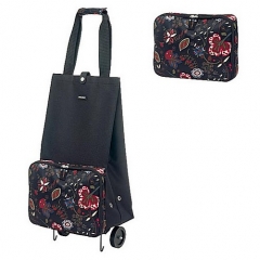 Reisenthel - foldable trolley fleur black