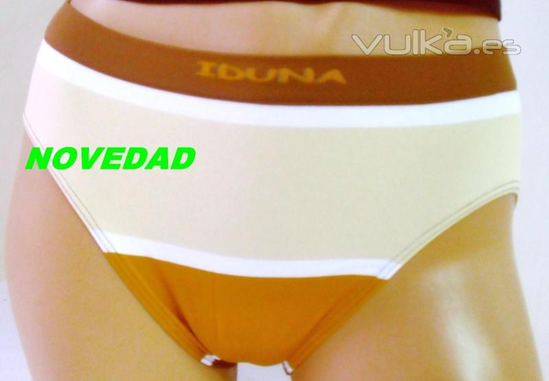 ART. 7101 BIKINI  S/C TALLE ALTO. MOD. CONGO. TALLA: UNICA COLOR CAFE Y GRIS