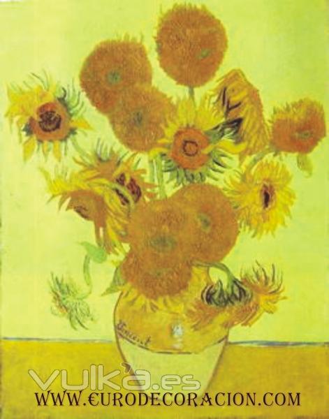 copia los girasoles de van gogh