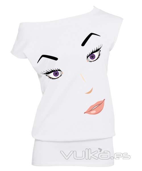 Camiseta Ojos Femeninos