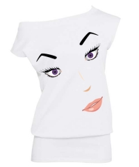 Camiseta ojos femeninos