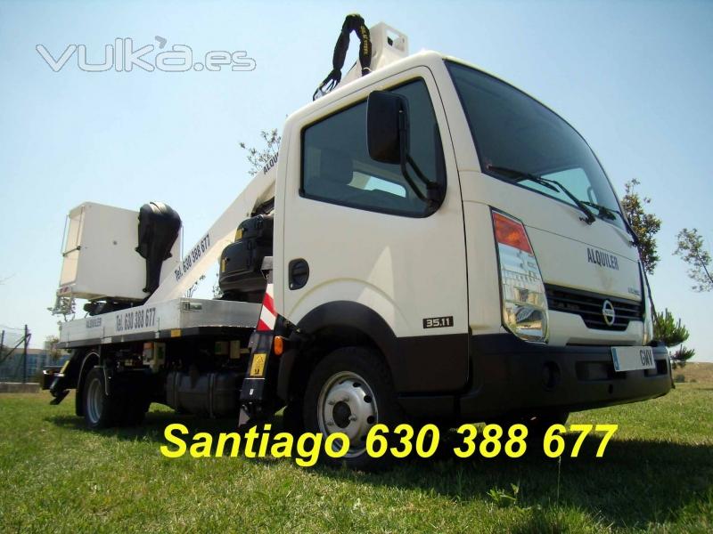 camion de 3500 kg con cesta de trabajo