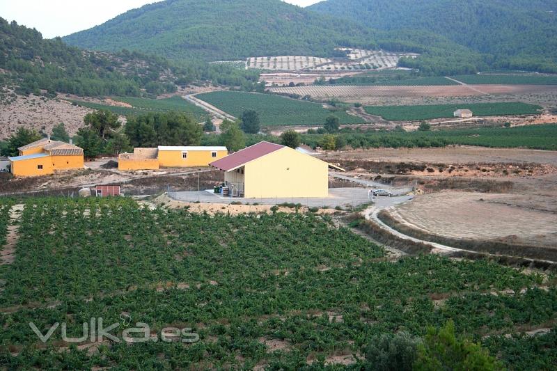 La ubicacin de nuestra bodega se encuentra en pleno Valle del Aceniche a 850 m,