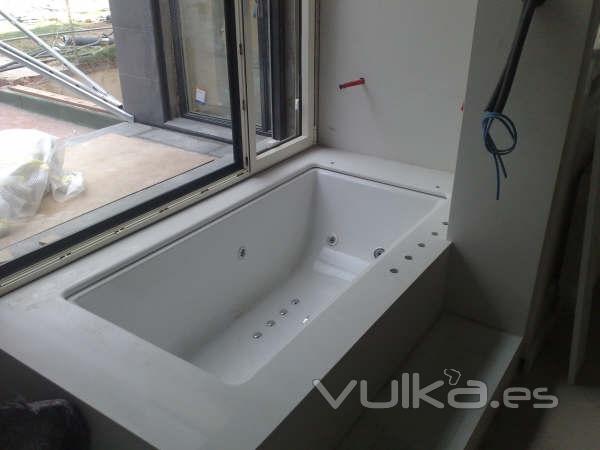 Baera realizada en Silestone