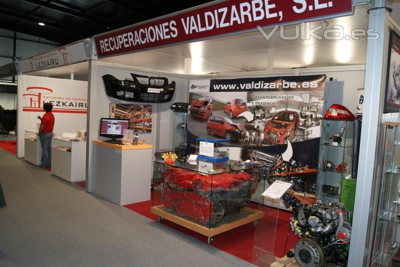 Stand de Valdizarbe en Motoring 2010. Desguaces y recambios usados.