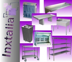 Inxtalia :: mobiliario en acero inxodable, suministros, montajes
