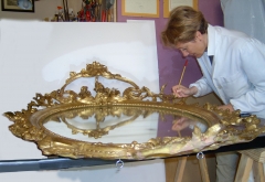 Restaurando un marco dorado antiguo
