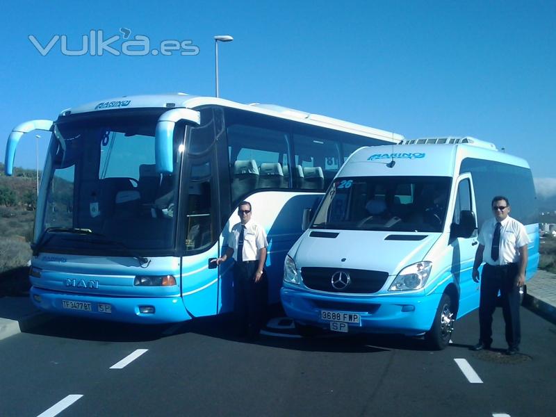 Autobuses de 35 plazas y 19 plazas