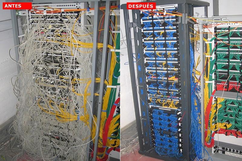 Conexin y Etiquetado de las tomas de Voz y Datos a Armario Rack