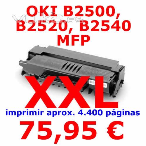 Compatible para las siguientes mquinas:      * OKI B 2500 MFP     * OKI B 2520 MFP     * OKI B 2540 MFP     * ...