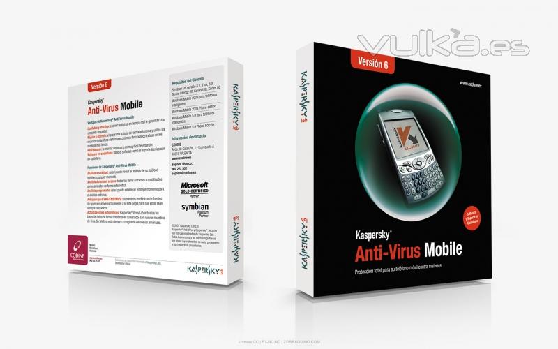 Diseño de Packaging para Kaspersky Anti-Virus Mobile Versión 6