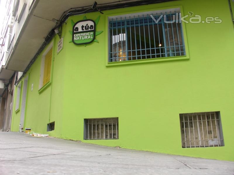 Vista exterior del Grow Shop.