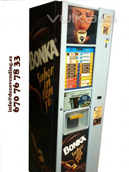 Nueva Imagen de Calidad Decoastur Vending Asturias. Disfrute del mejor Caf disfrute con Bonka!