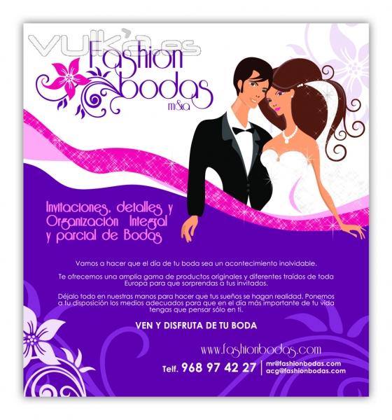 Fashion bodas - folleto publicitario