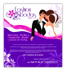 Fashion bodas - folleto publicitario