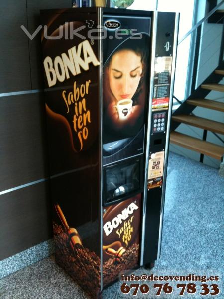 Nueva Imagen de Calidad Decoastur Vending. Disfrute del mejor Caf disfrute con Bonka!